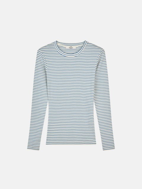 Langarmshirt - Stripe Tuba Tee LS, Vanilla Ice/Bright Cobalt