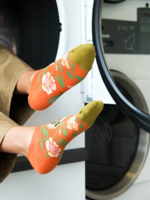 Alternative view of Socken - Orange Butterfly Ankle
