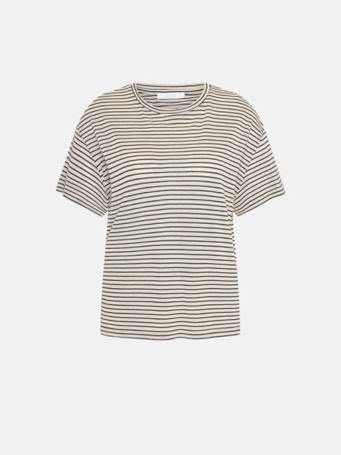 Alternative view of T-Shirt - Mace Small Stripe Top, Admiral Blue Stripe