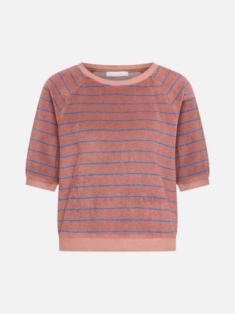 Top – Neva slub stripe, withered rose stripe