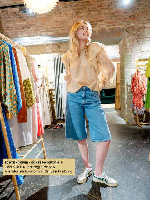 Alternative view of Bluse - Hide Ruffle, Oxford Tan