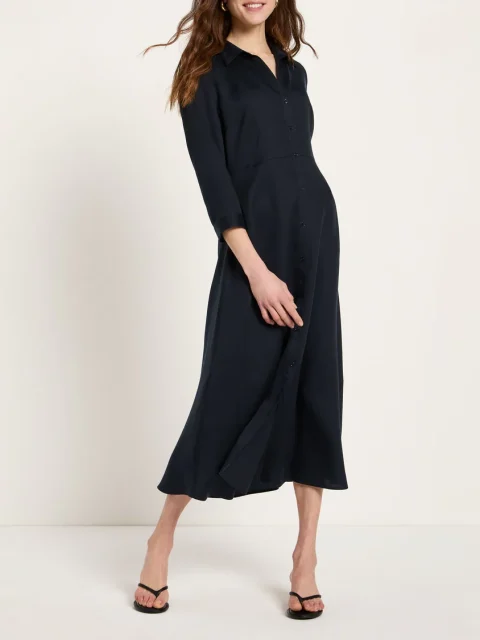 Kleid - Midikleid aus TENCEL, midnight