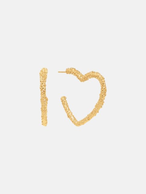 Ohrringe – Annemone Heart, Gold Plated