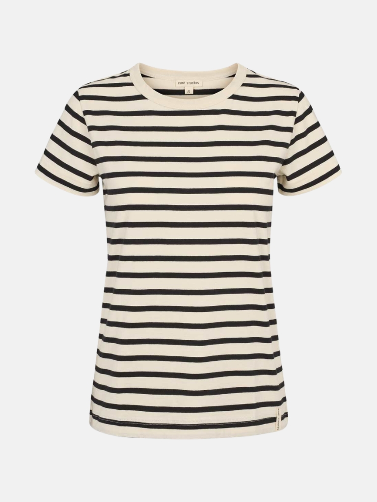 T-Shirt - ESSigne Striped, Pristine Stripe