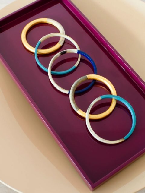 Alternative view of Tablett - Lack, 32x16, Beetroot