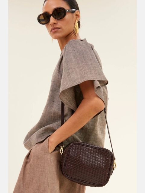 Alternative view of Tasche - Kelsey braided, chocolate