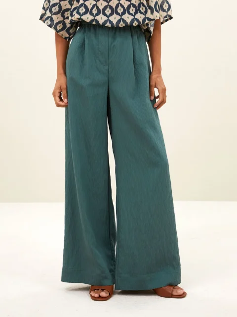 Hosen - Celin stripe, vintage green