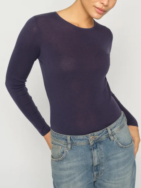 Langarmshirt - MMBouch O-neck Knit, Crown Blue