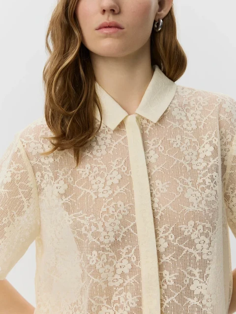 CARMELASW_CROCHET_BLONDE_SKJORTE-T-shirt-S262255-0159_Cream_White-4