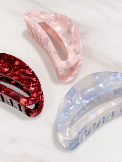 Alternative view of Haarspange - Theresa Marble Big, Blush