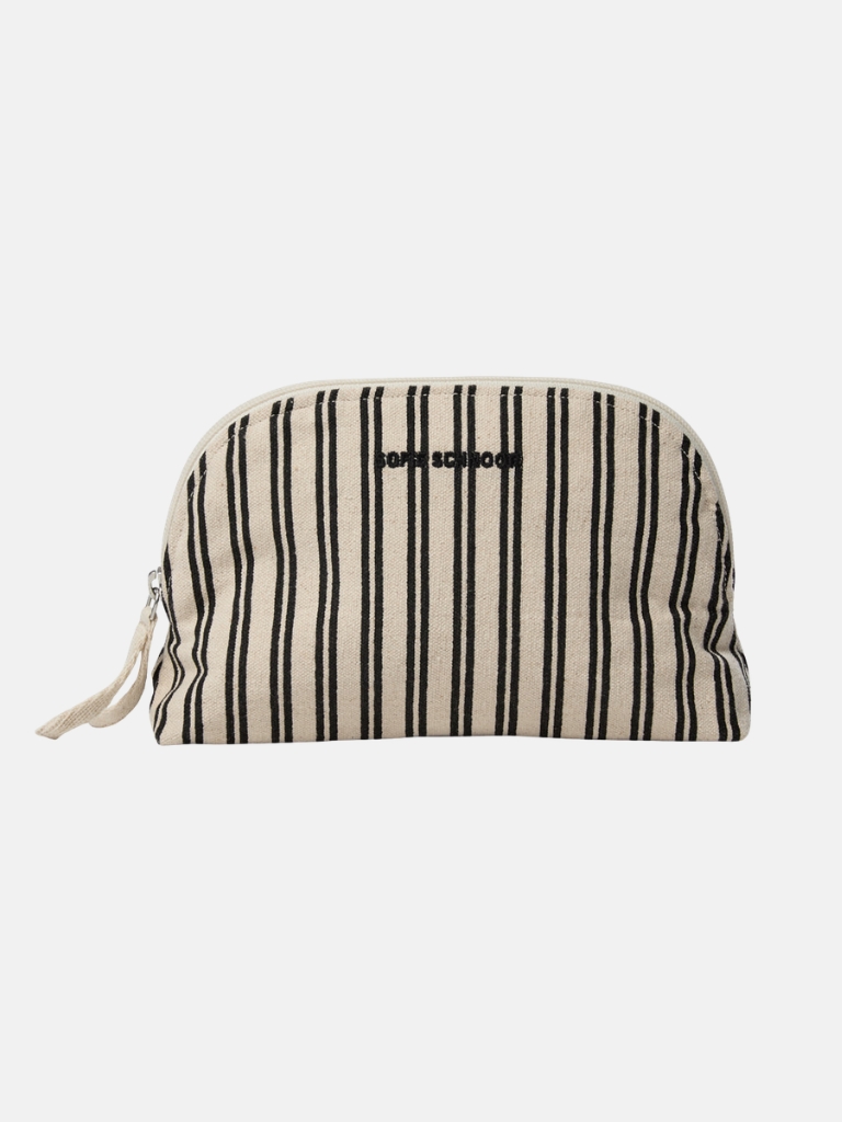 Make-Up Tasche - RileySW Striped, Off White