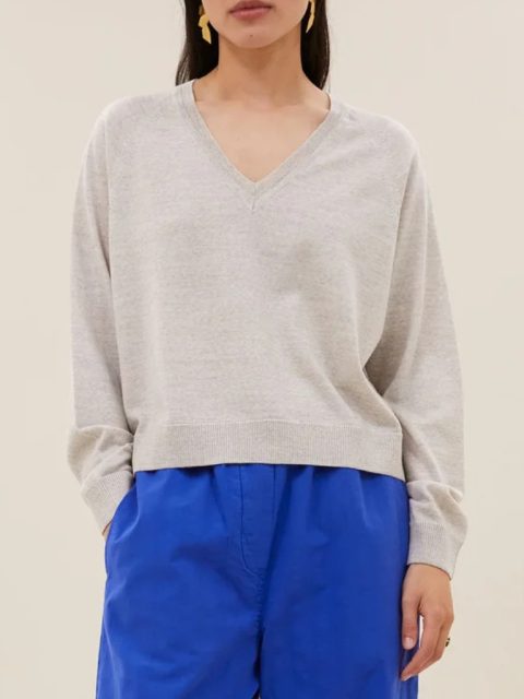 Pullover - Wales, Light Grey Melee