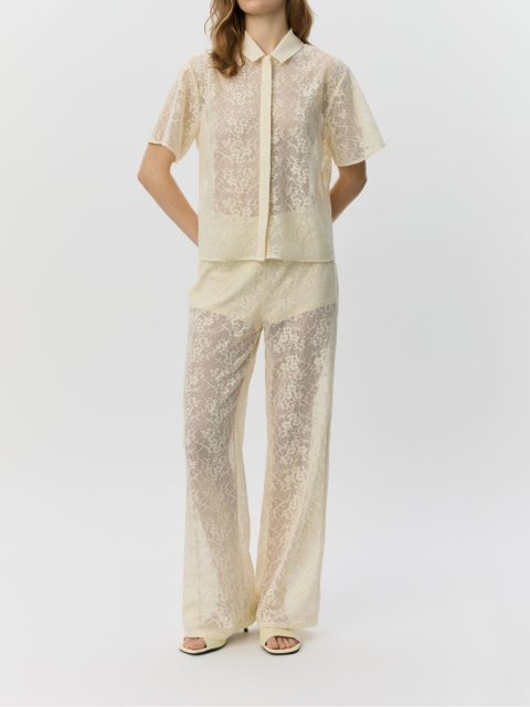 Alternative view of Shirt - CarmelaSW Crochet Lace, Cream White