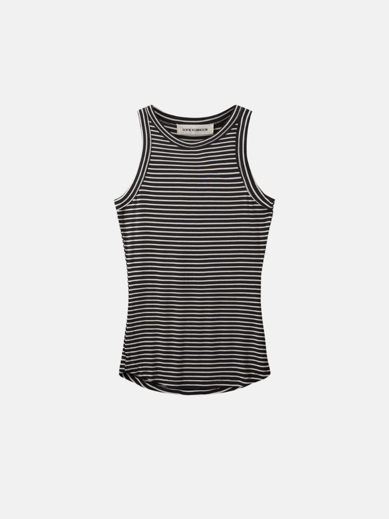 Top - JullieSW Stripe, Black