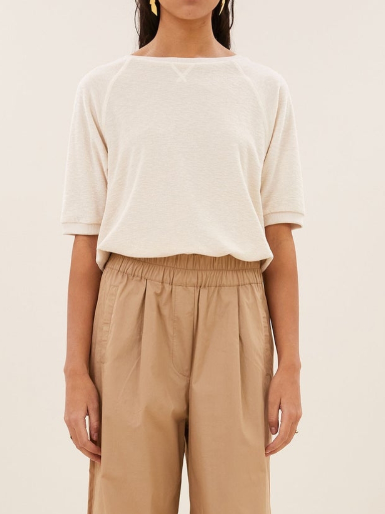 Top - Neva Slub, Almond