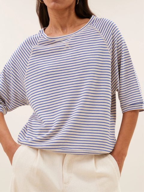 Shirt - Neva Small Stripe, Kingsblue