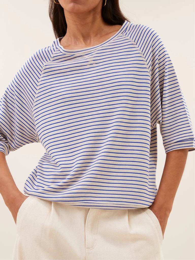 Top - Neva Small Stripe, Kingsblue