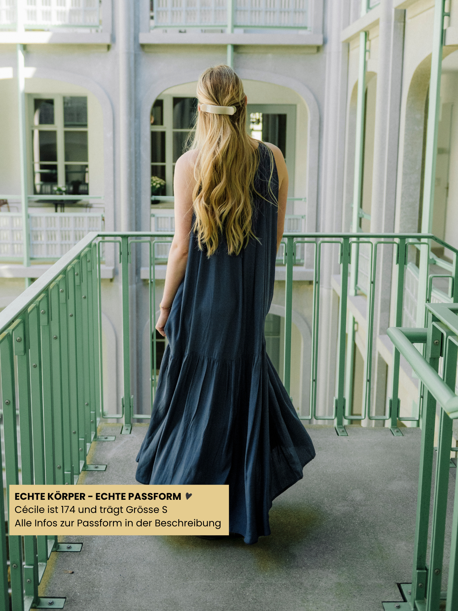 Kleid - Peggy twill, captain blue – Bild 3