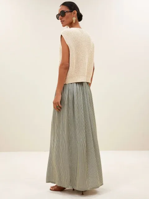 Alternative view of Rock - Reva Viskose, Green Stripe