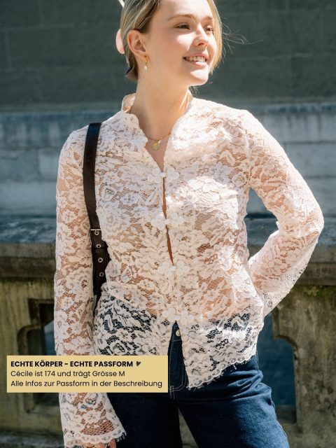 Alternative view of Shirt - Jolene Lace, Off White