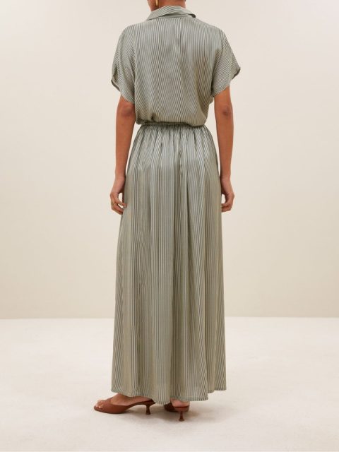 Alternative view of Bluse - Karly Viscose, Green Stripe