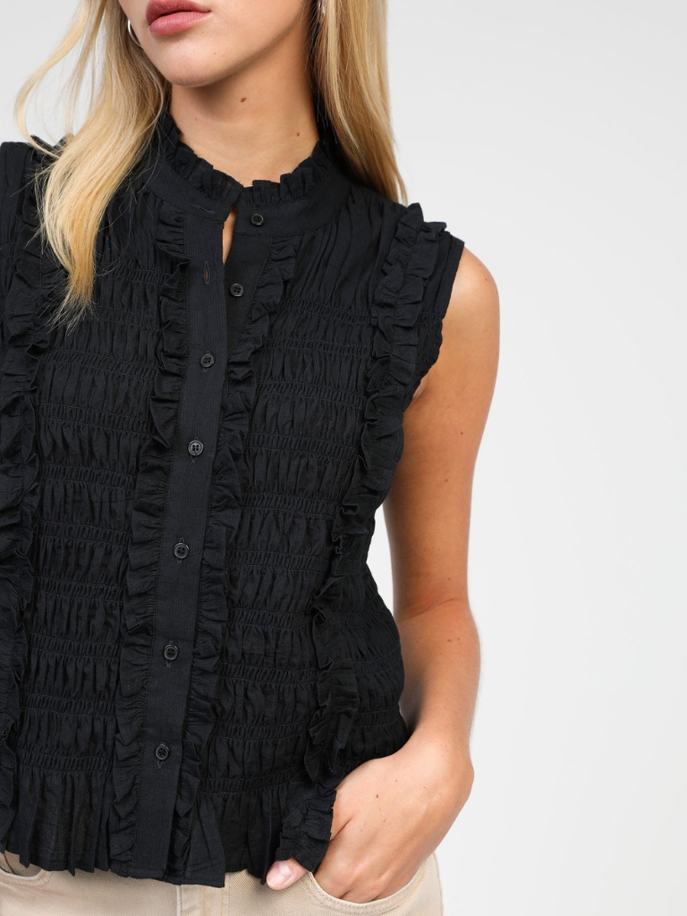 Bluse - Sloane, Noir – Bild 4