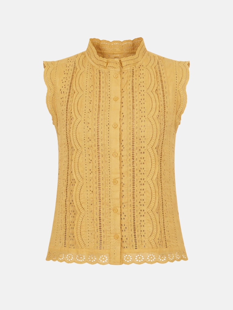 Bluse - Suzaya, Ocre – Bild 5