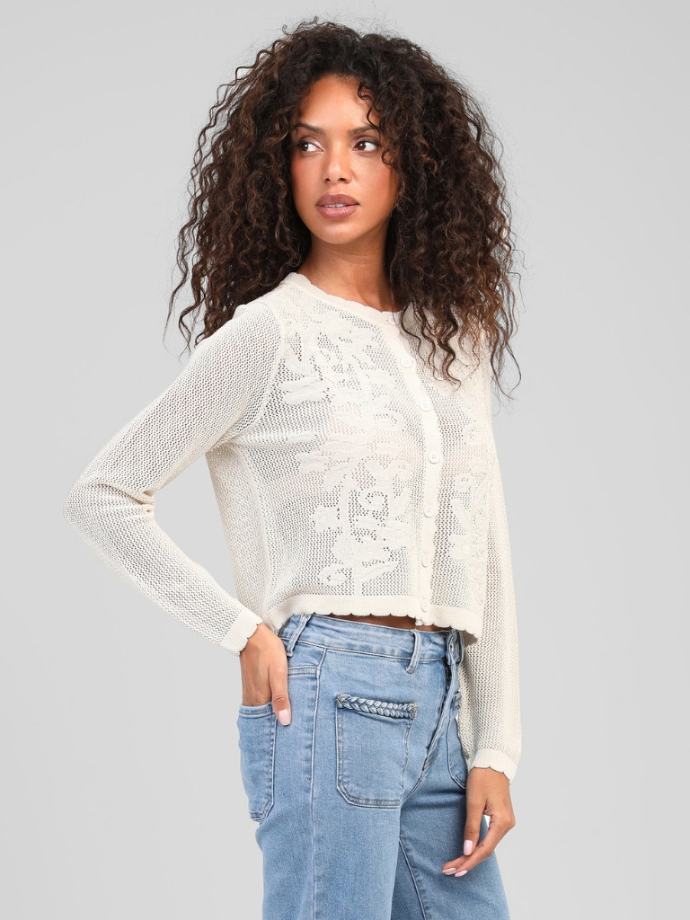 Cardigan - Nanita, Ecru – Bild 3