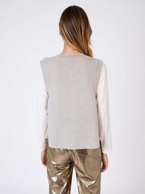Alternative view of Gilet - Legaya, Or Blanc