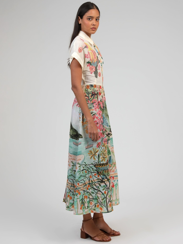 Kleid - Olenavie Long, Eden Ecru – Bild 3