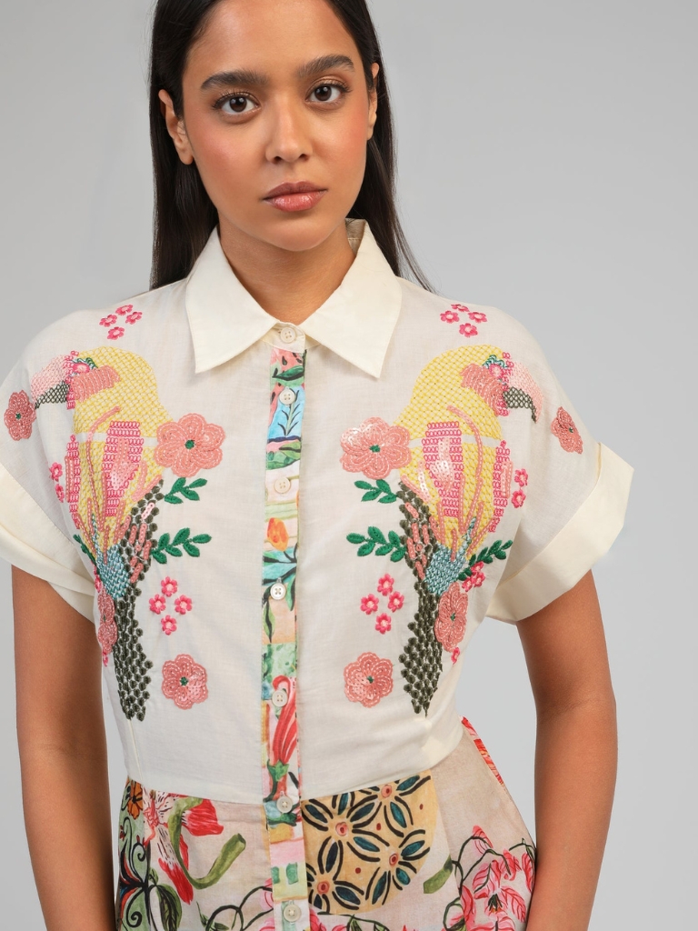 Kleid - Olenavie Long, Eden Ecru – Bild 4