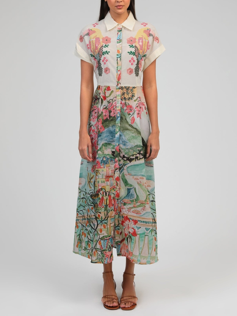 Kleid - Olenavie Long, Eden Ecru