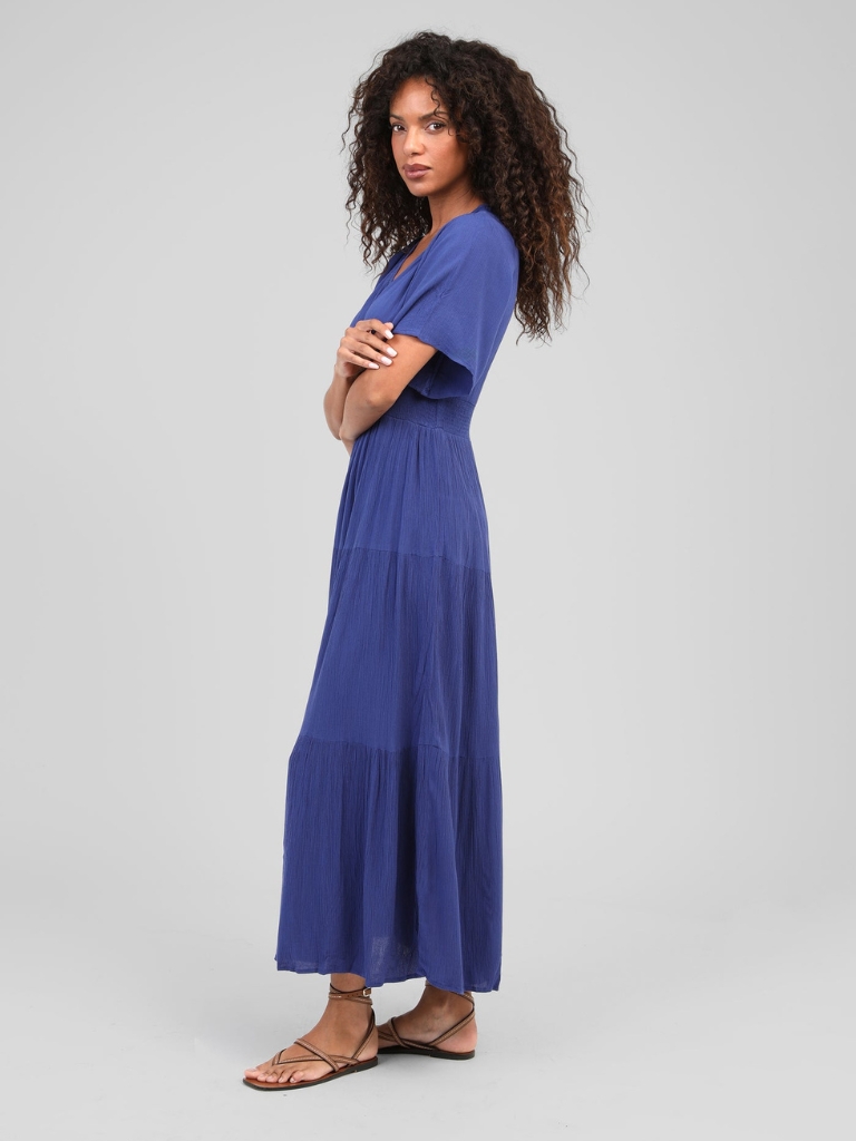 Kleid - Osunchala Long, Bleu – Bild 3