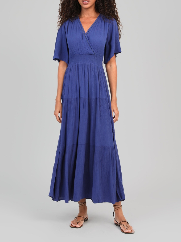 Kleid - Osunchala Long, Bleu