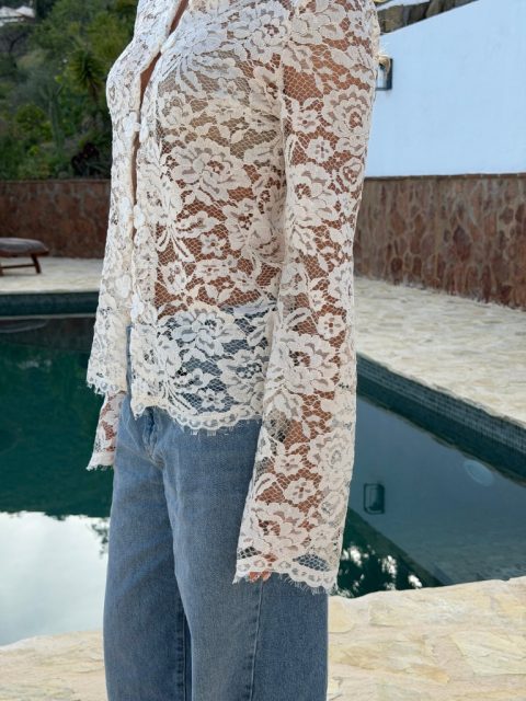 Alternative view of Shirt - Jolene Lace, Off White