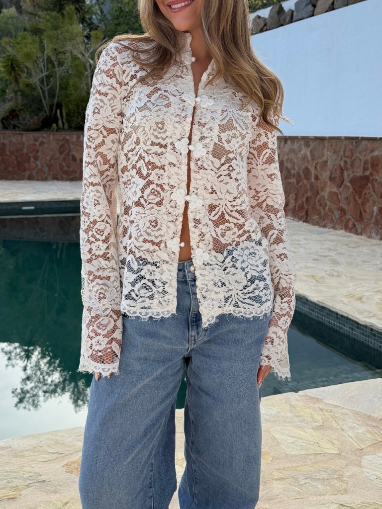 Shirt - Jolene Lace, Off White