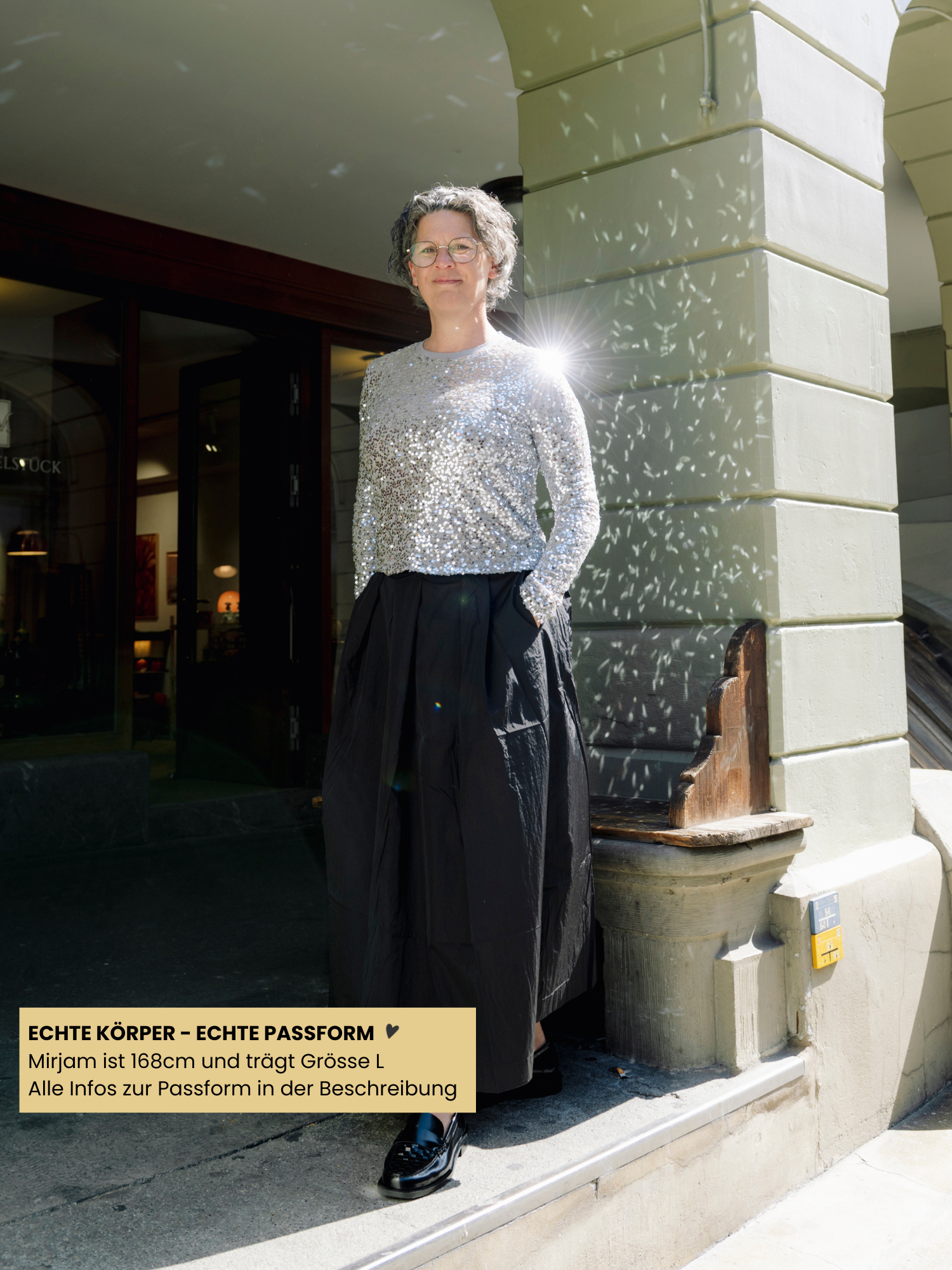 Shirt - Abela, Gris – Bild 2