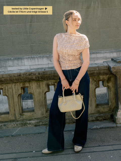 Alternative view of Top - Sandy Drop Shoulder, Beige Bambi