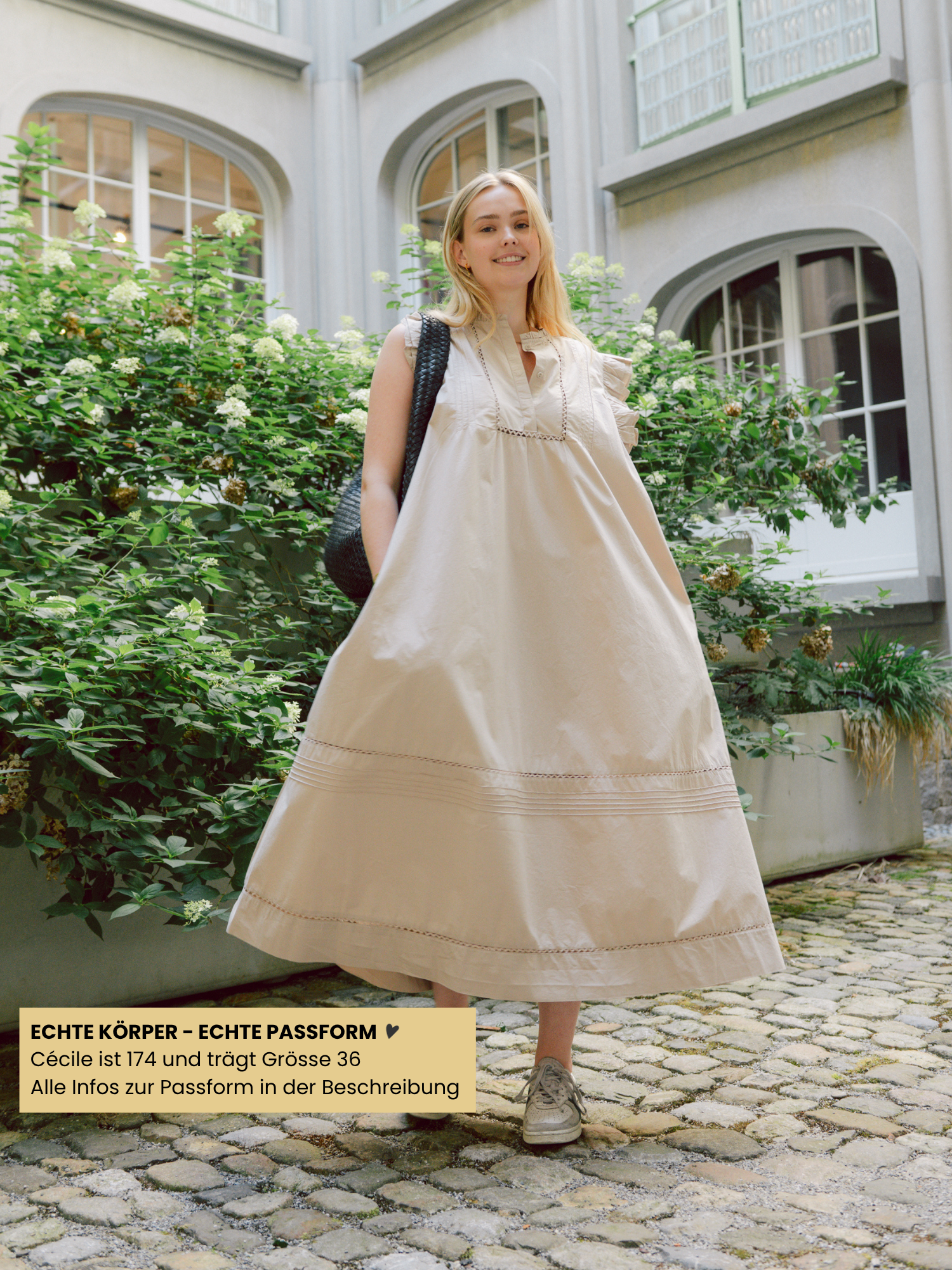 Kleid - OtaniaSW Frill Cotton, Feather Gray – Bild 3