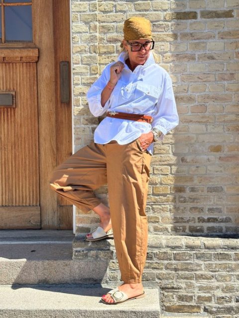 Alternative view of Hosen - Colorado Poplin Barrel, Camel