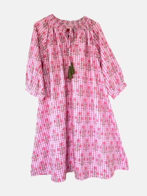 Alternative view of Kleid - Dress with Flowers, Raspberry Pink