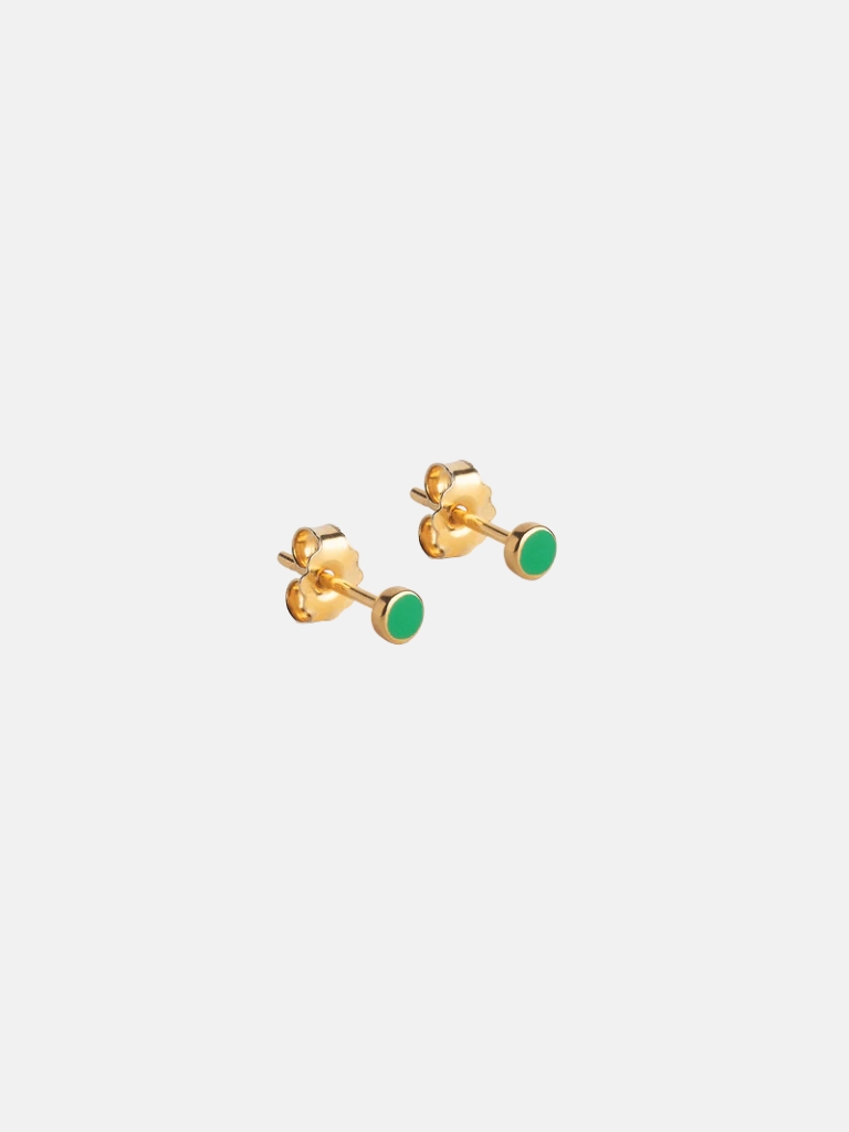Ohrstecker - Dot, Grasgrün – Bild 2