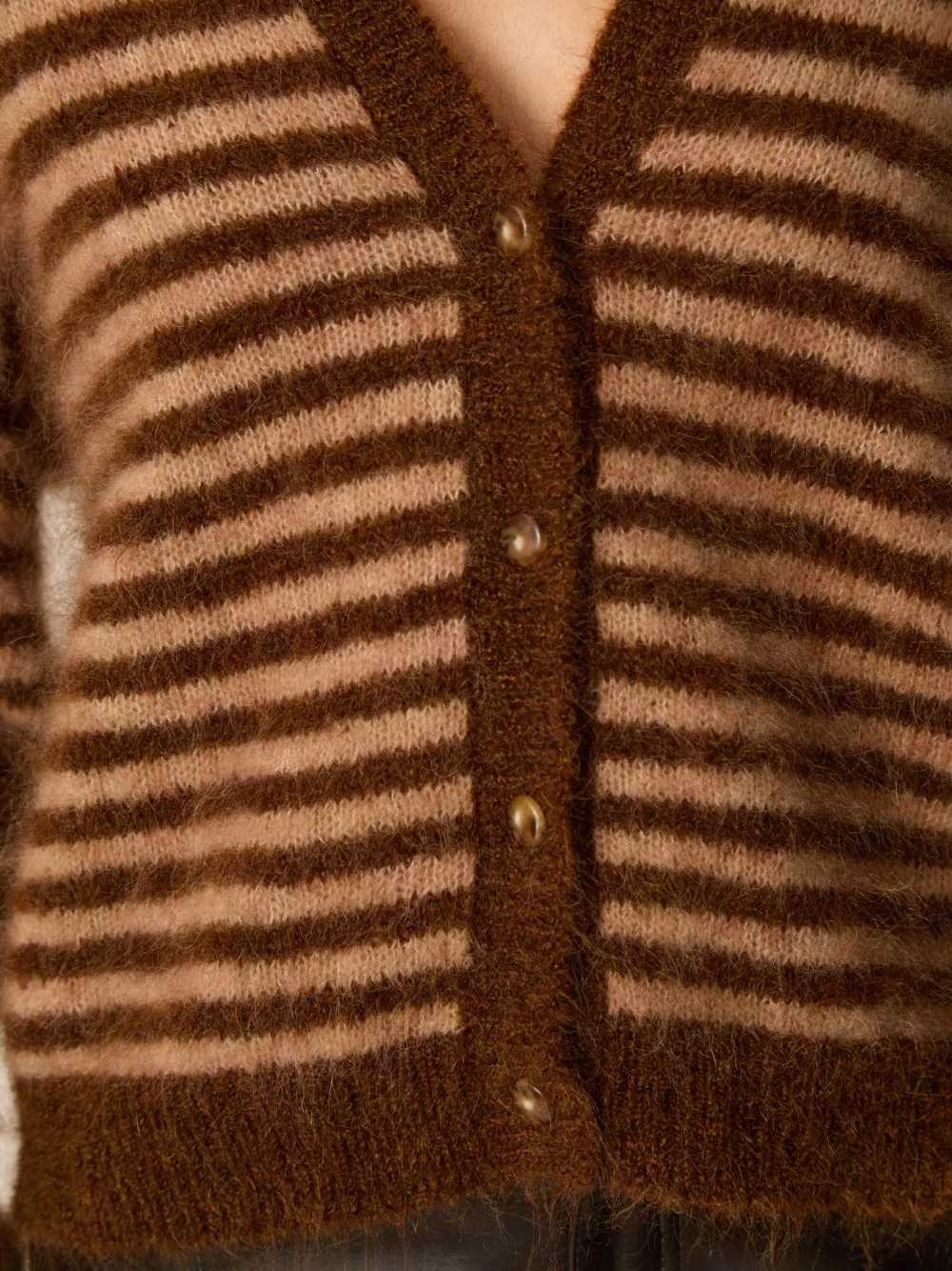 Cardigan - Alvaro, Cognac Chiné / Blush Chiné – Bild 7