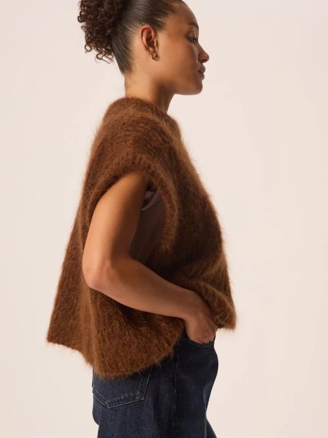 Alternative view of Pullover - Alize, Cognac Chiné