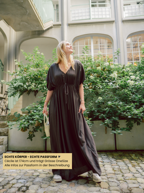 Alternative view of Kleid - Long Twill, Espresso