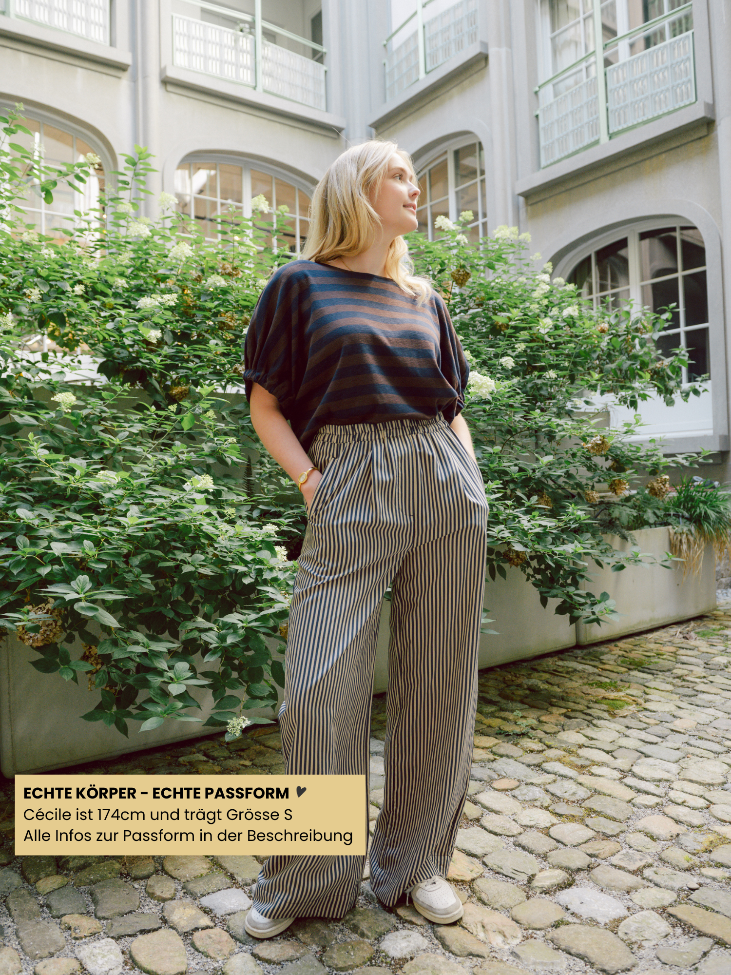 Hosen - Celin Stripe, Midnight Stripe – Bild 4
