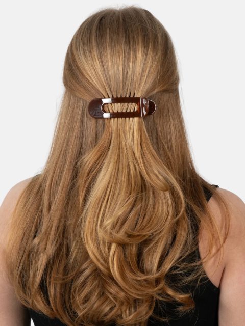 Alternative view of Haarspange – Crocodile Hair Clip, Brown Big