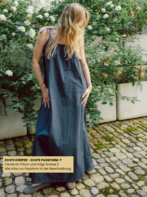 Kleid - Lea Voile, Denim Blue – Bild 3