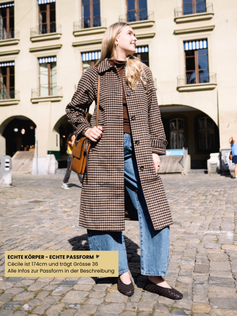 Mantel - BYCAMIO Coat, Olive Night Check Green – Bild 3