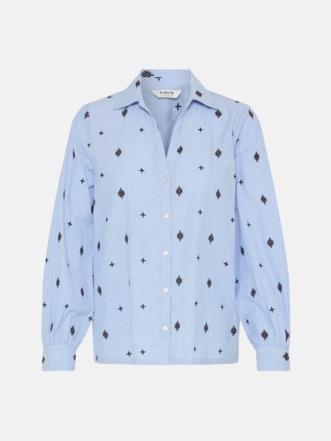 Bluse - Byfabienne, Chambray Blue – Bild 3